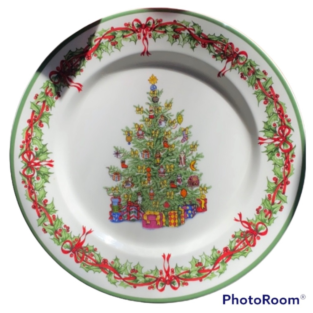 CHRISTOPHER RADKO VINTAGE HOLIDAY PLATE COOKIE PLATE COLLECTORS ITEM ⭐️⭐⭐️⭐️⭐️